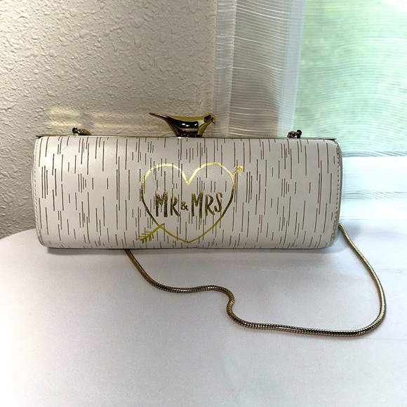 kate spade Handbags - Kate Spade Wedding Belles Clutch/Shoulder Bag Mr & Mrs Purse